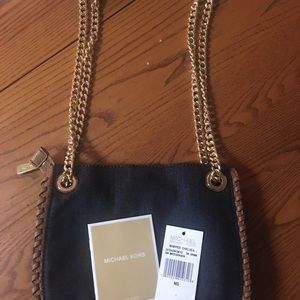 Michael Kors Whipped Chelsea Denim Messenger NWT